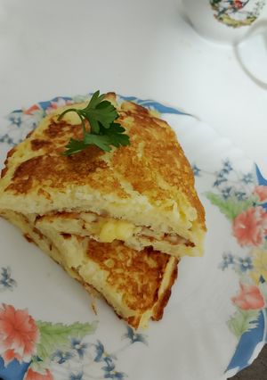 A picture of Omelet with Boiled Potatoes and Eggs.