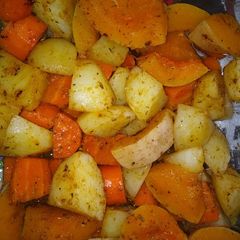A picture of Roast vegetables.