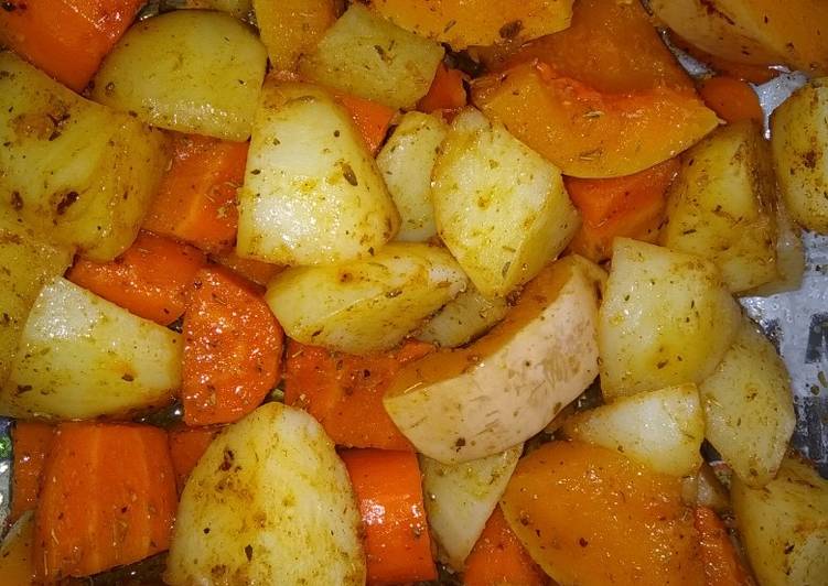 Steps to Make Quick Roast vegetables