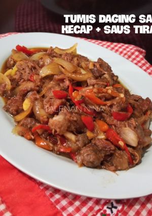Foto resep Tumis Daging Sapi Kecap + Saus Tiram