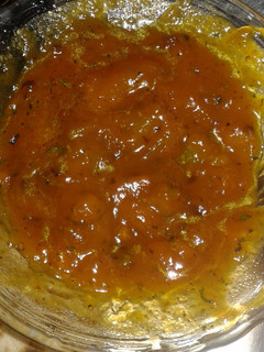 A picture of AMBUA (raw mango curry).