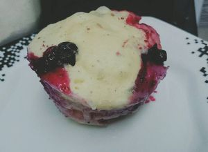 Foto de Bolo de caneca com mirtilo