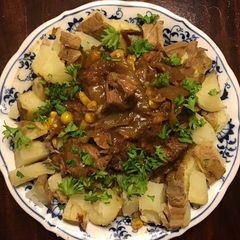 A picture of California Farm Beef in Beer Stew.