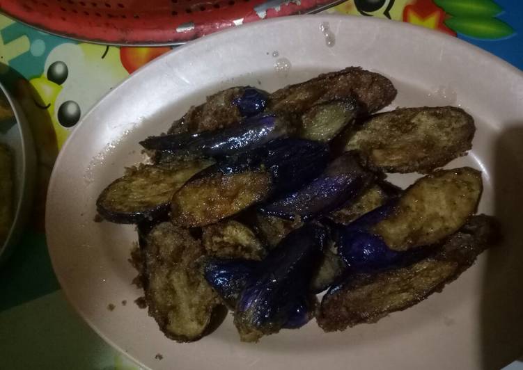 Langkah Mudah untuk Membuat Terong🍆 tempura yang Enak