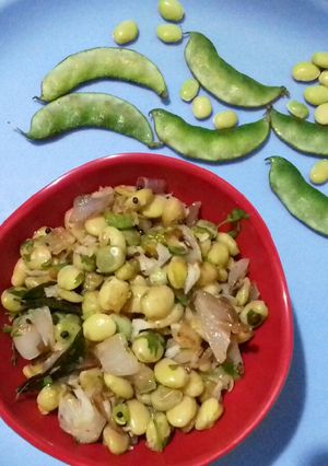 A picture of Awarekalu husli (butter beans).