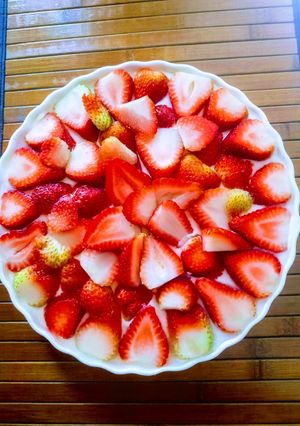 Una foto de Cheesecake de fresa