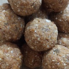 A picture of Winter special Dry Fruits laddu.