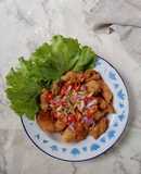 Chicken popcorn sambal matah