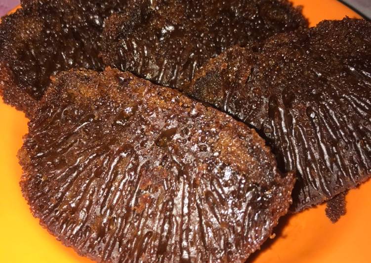 Bolu karamel no mixer