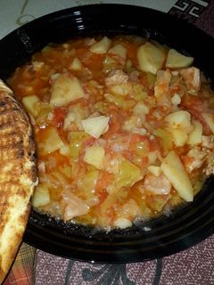 صورة لوصفة شكشوكة حارة 🥔🌶