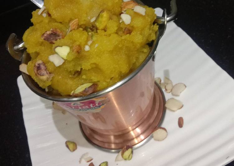 Step-by-Step Guide to Prepare Any-night-of-the-week Moong dal halwa