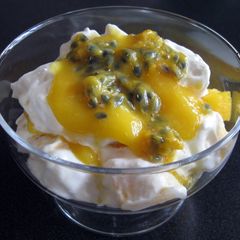 A picture of Mango & Passionfruit Mess.