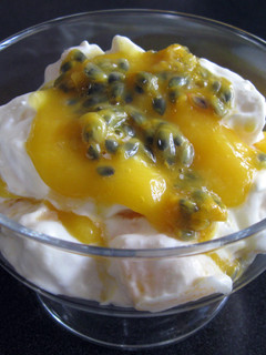 A picture of Mango & Passionfruit Mess.