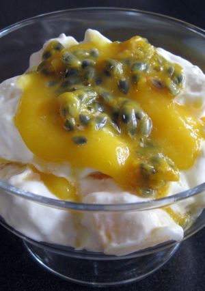 A picture of Mango & Passionfruit Mess.