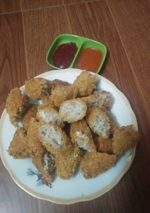 Hình của món Nem chua rán.