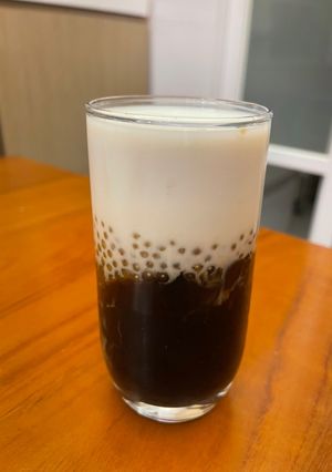夏季涼品-西米露仙草奶 的食譜成品照片