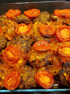 عکسی از دستور خوراک گوشت و بادمجان