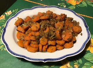 Une photo de Carottes des sables aux épices, estragon et oignon de roscoff