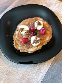 Banános zabpalacsinta recept fotója