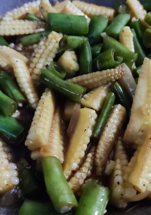Foto resep 9. Tumis Buncis Putren/Jagung Muda sederhana