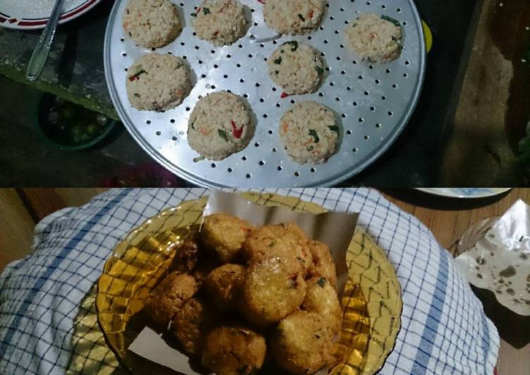 Perkedel vegetarian tahu