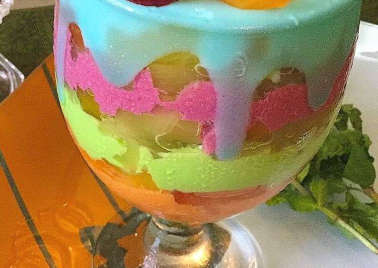 How to Prepare Ultimate RAINBOW SMOOTHIE #ramadankitayeri