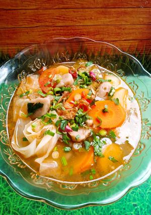 Foto resep SOP KUSAW (Kubis Sawi Hijau)