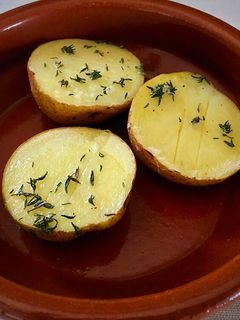 Una foto de Papas al microondas