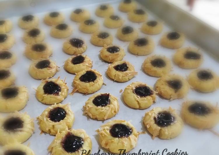 Blueberry Thumbprint Cookies