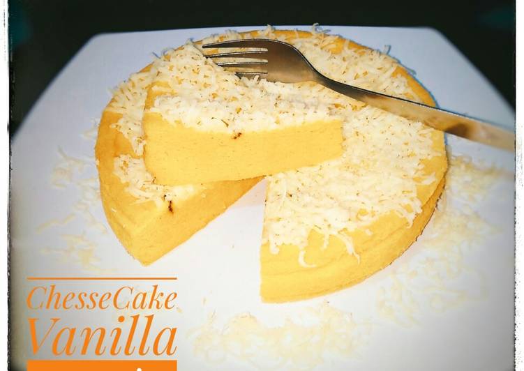 Bagaimana Menyiapkan Cheese cake vanilla keto, Menggugah Selera