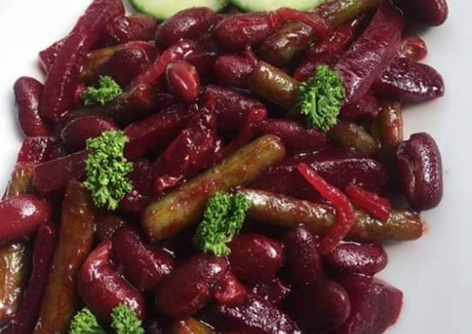 Step-by-Step Guide to Make Perfect Red Kindney Bean Beetroot Salad