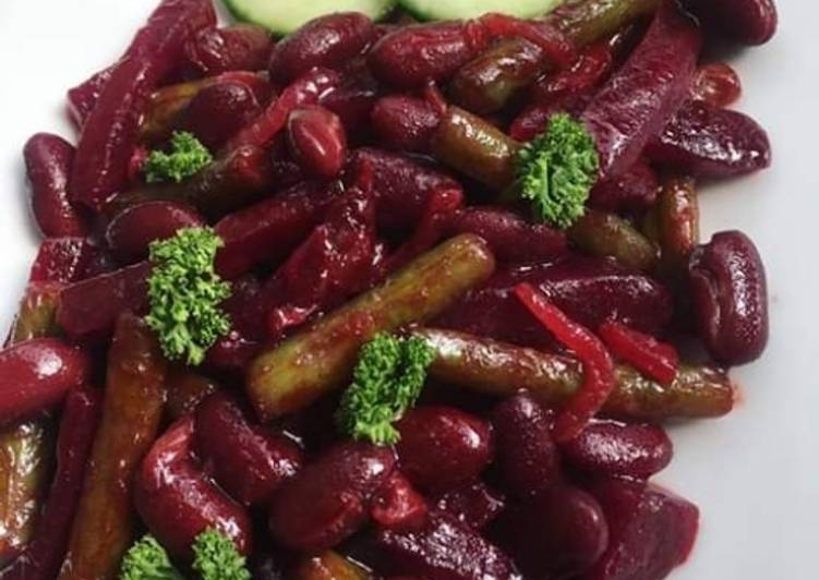 Red Kindney Bean Beetroot Salad