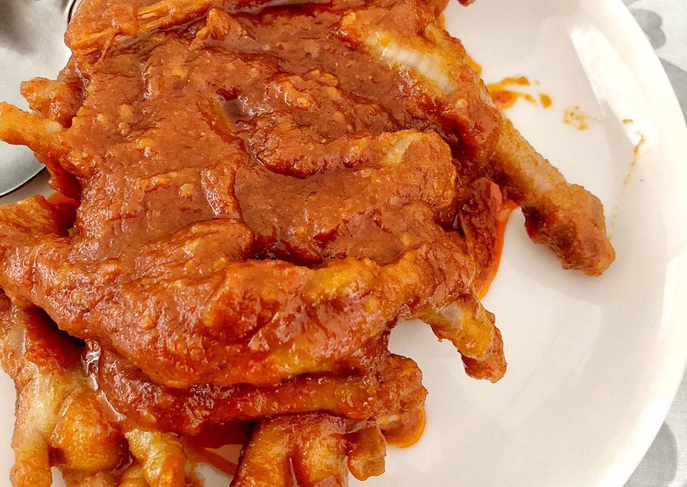 Kaki ayam pedas ala Drakor