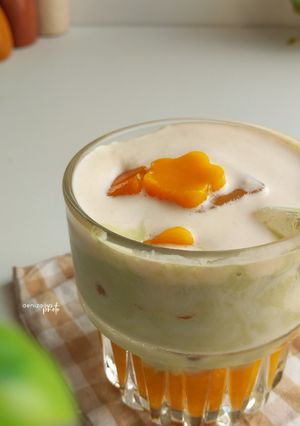 Foto resep Creamy Matcha Mango Latte