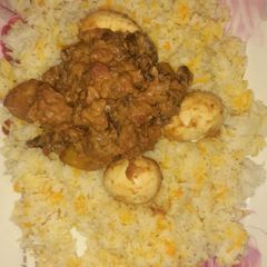 A picture of Beef biryani.