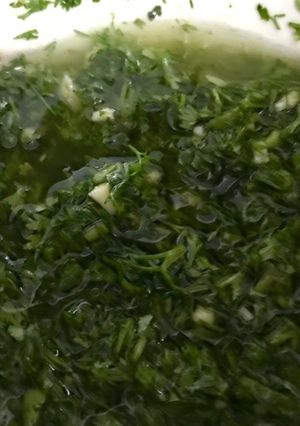 Una foto de Chimichurri argentino