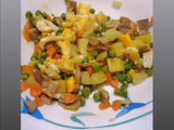 Verduras con huevo