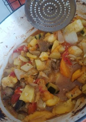 Une photo de Ratatouille confite au four
