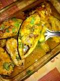 Ilish machher patla jhol begun,kalojeere diye/Hisla fish curry