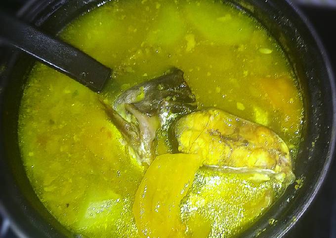 Sayur asem patin terong asam