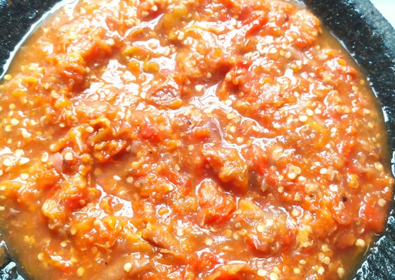 Sambel ayam bakar pedas