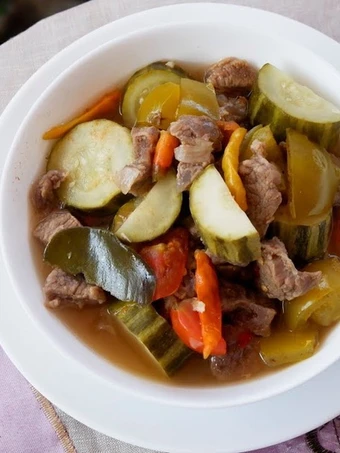 Langkah Gampang Menyiapkan Resep Asem-Asem Daging Sapi Campur Krai yang Lezat Sekali