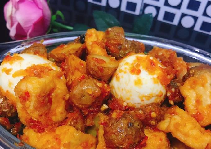 Telur Tahu Kentang Balado