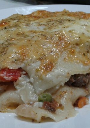 صورة لوصفة 🍝 لازانيا بالخضراوات 🍝