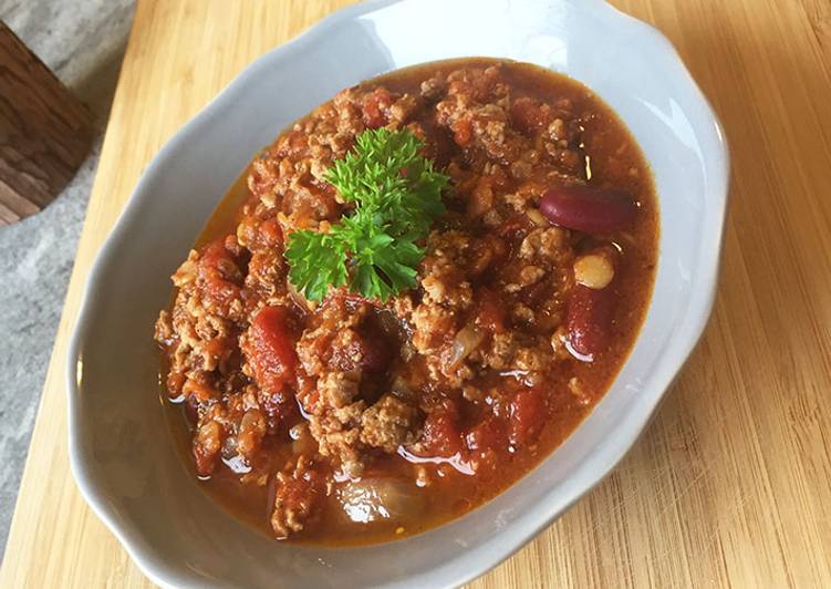 Slow cooker turkey chilli