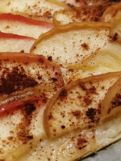 Una foto de Tarta de manzana con canela