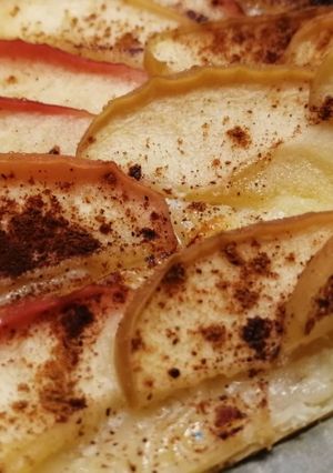Una foto de Tarta de manzana con canela