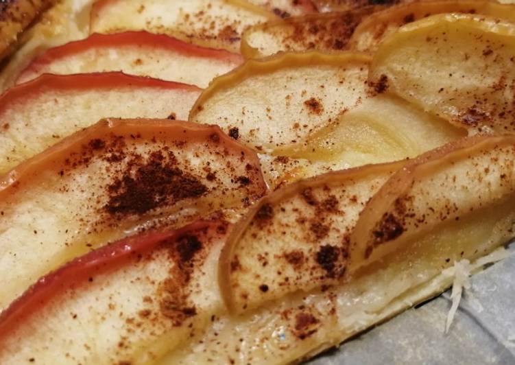 Tarta de manzana con canela