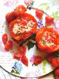 Peperoni ripieni con insalata di riso