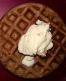 Mini Waffles 🧇 de chocolate y helado
